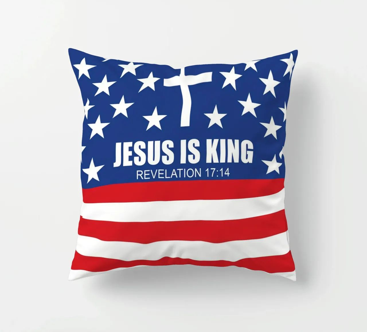 Patriotic christian in American Flag for Men Dad Father cuscino da Guiarts