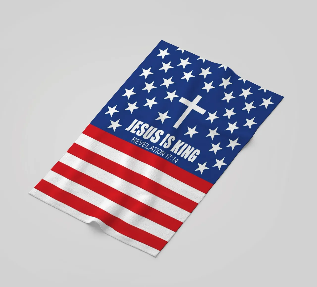 Patriotic christian in American Flag for Men Dad Father telo mare da Guiarts