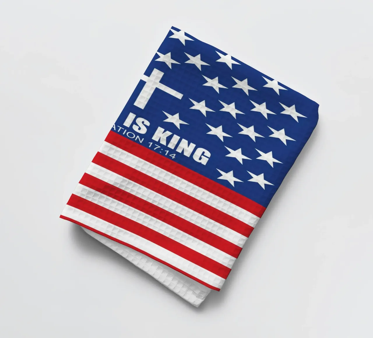 Patriotic christian in American Flag for Men Dad Father canovaccio da cucina da Guiarts
