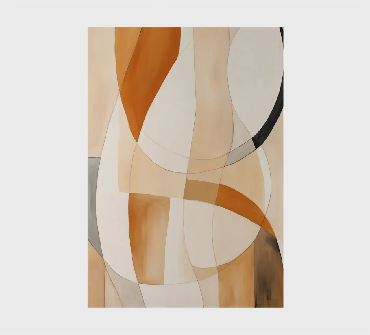 Abstract shapes in brown colours notebook by Imagine