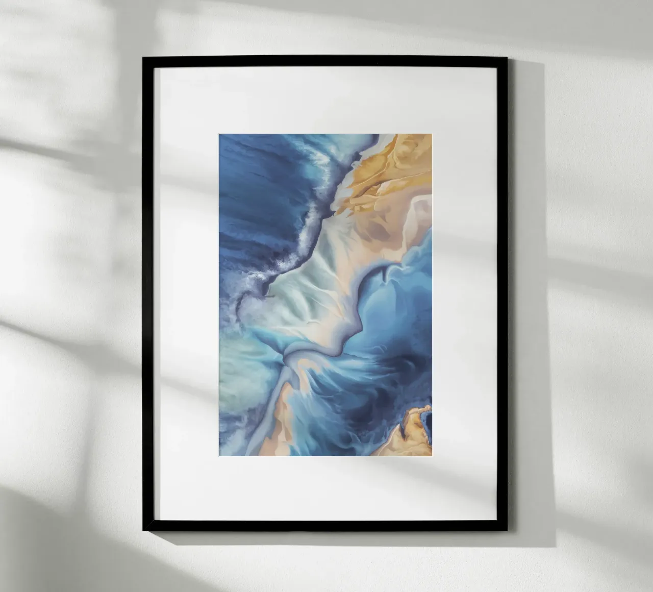 Velo di fioritura della marea poster con telaio in plastica da Monarch Arc