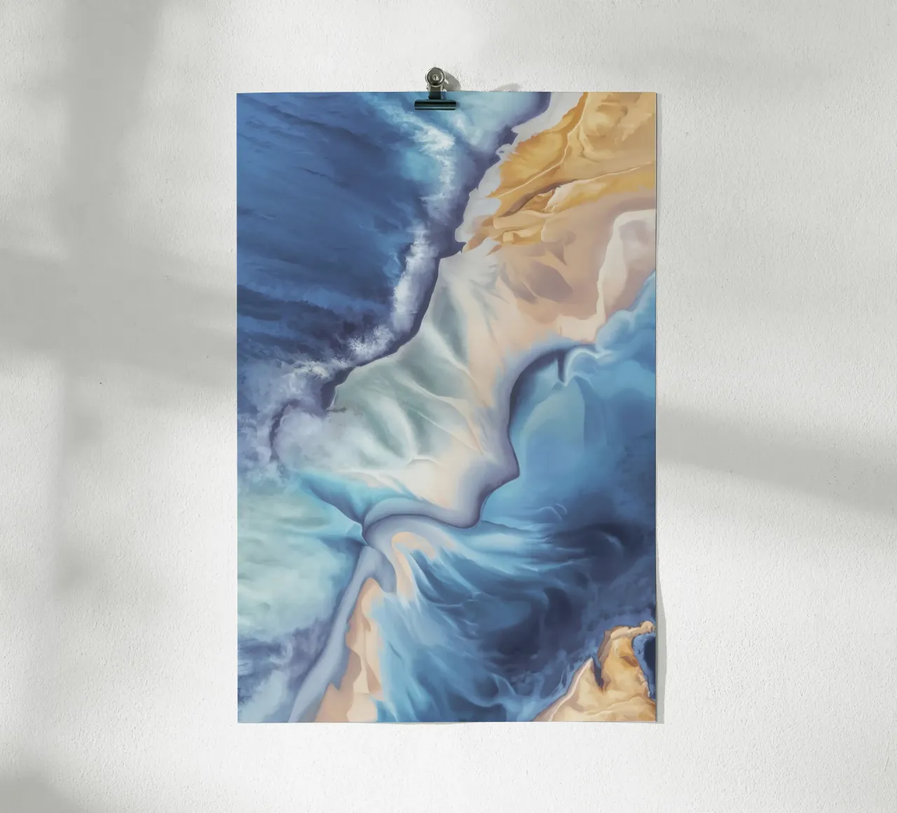 Velo di fioritura della marea poster con telaio in plastica da Monarch Arc