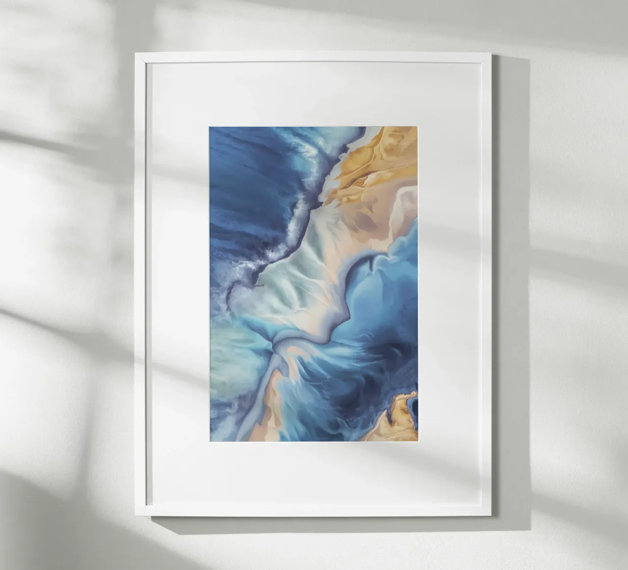 Velo di fioritura della marea poster con telaio in plastica da Monarch Arc