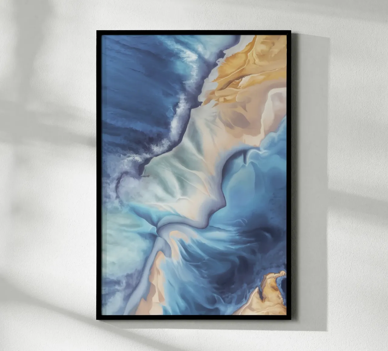 Velo di fioritura della marea poster con telaio in plastica da Monarch Arc