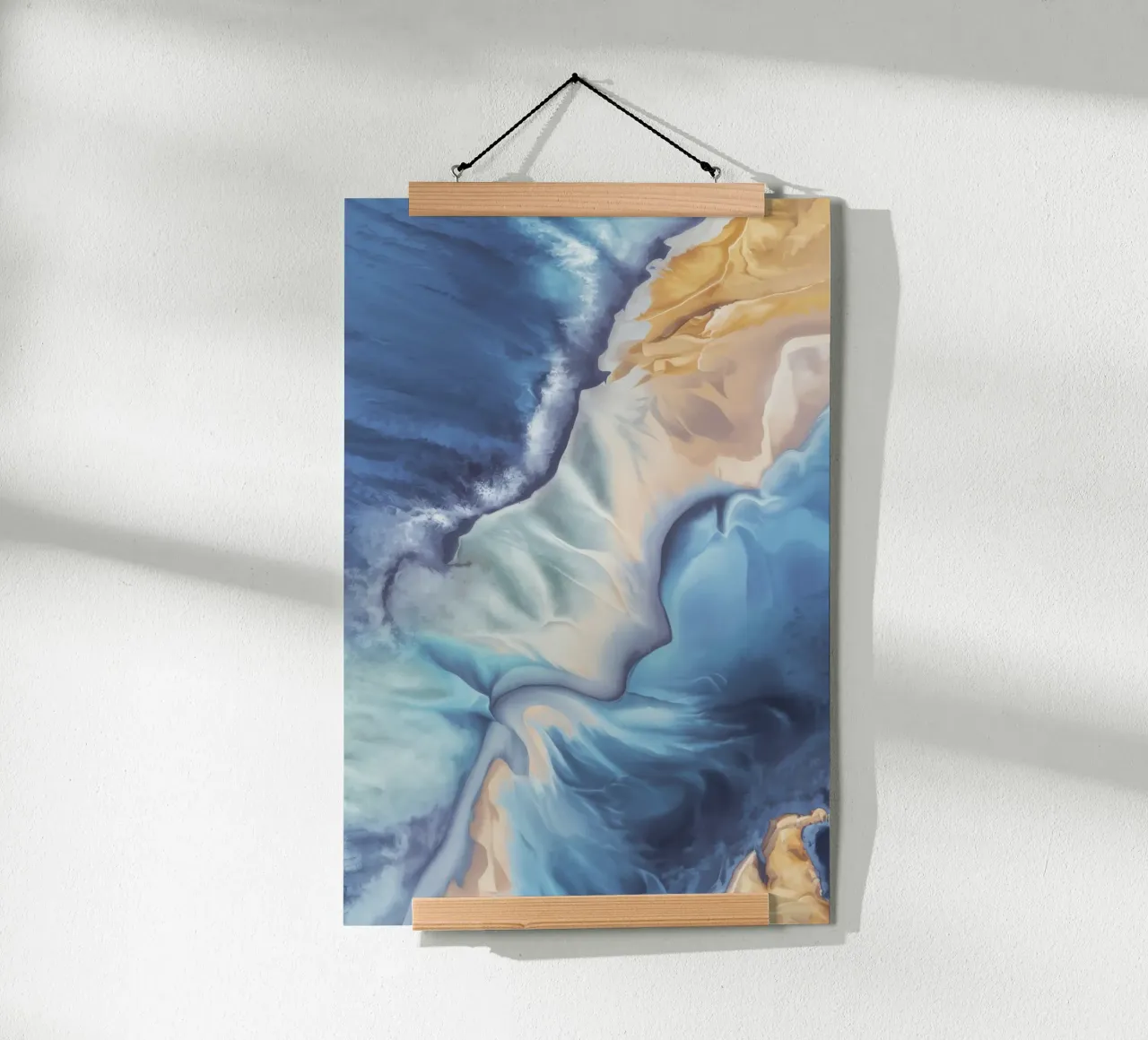 Velo di fioritura della marea poster con telaio in plastica da Monarch Arc