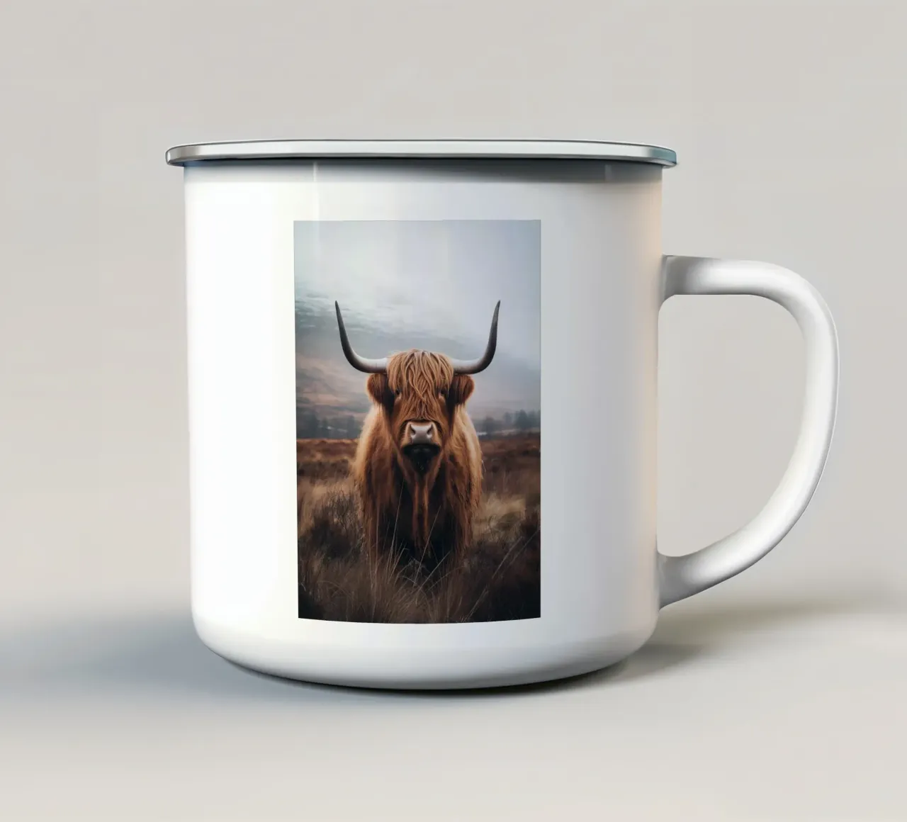 Highlander scozzese tazza in smalto da Imagine