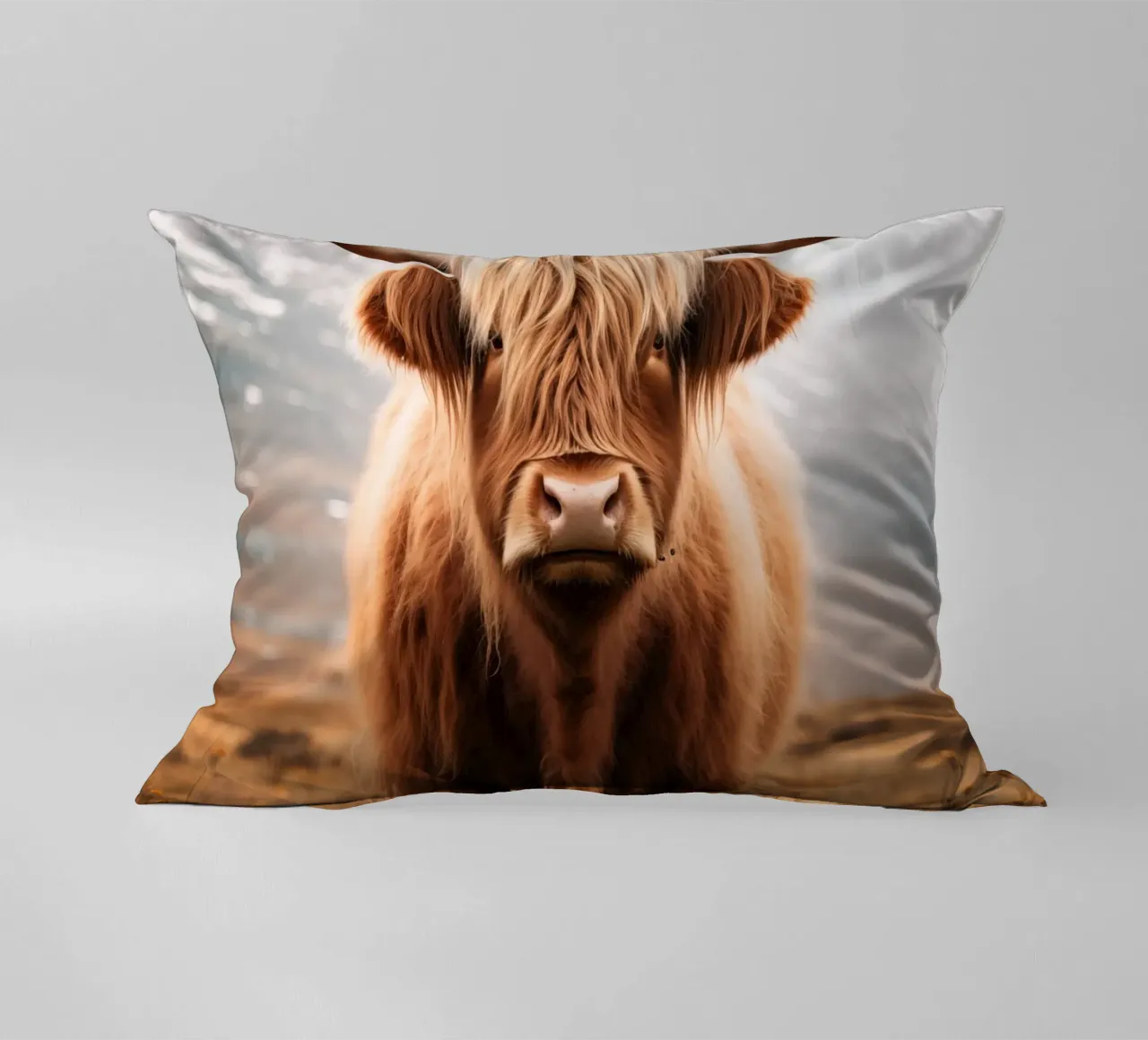 Scottish highlander decorative cushion by Imagine