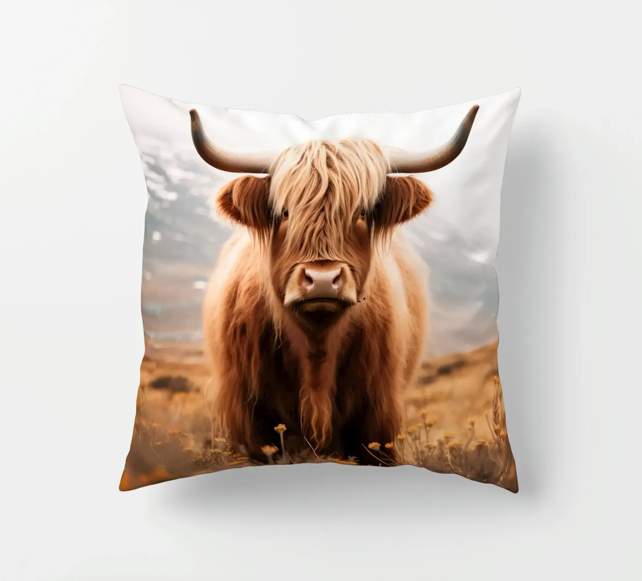 Scottish highlander decorative cushion by Imagine