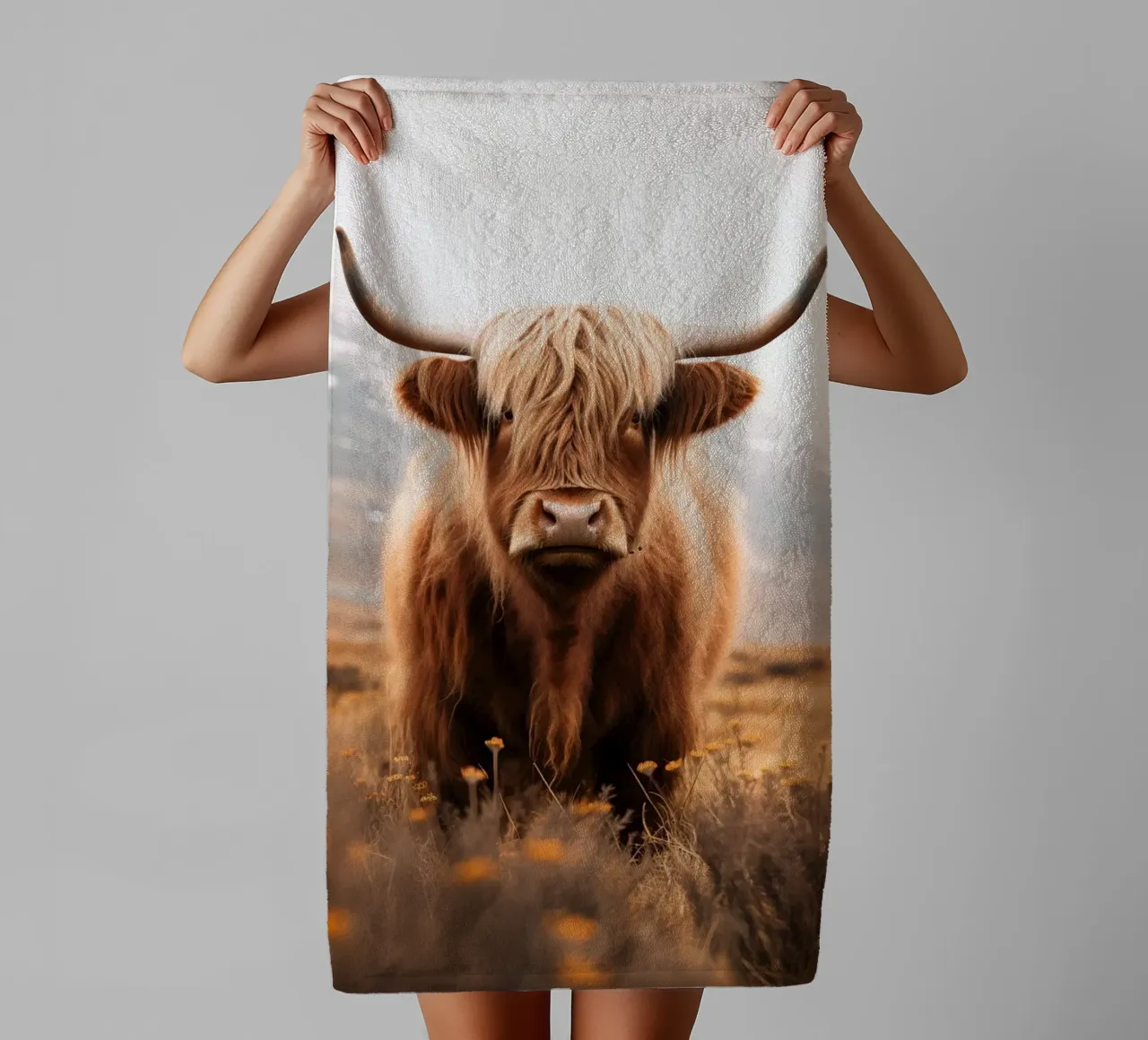 Highlander scozzese asciugamano da bagno da Imagine