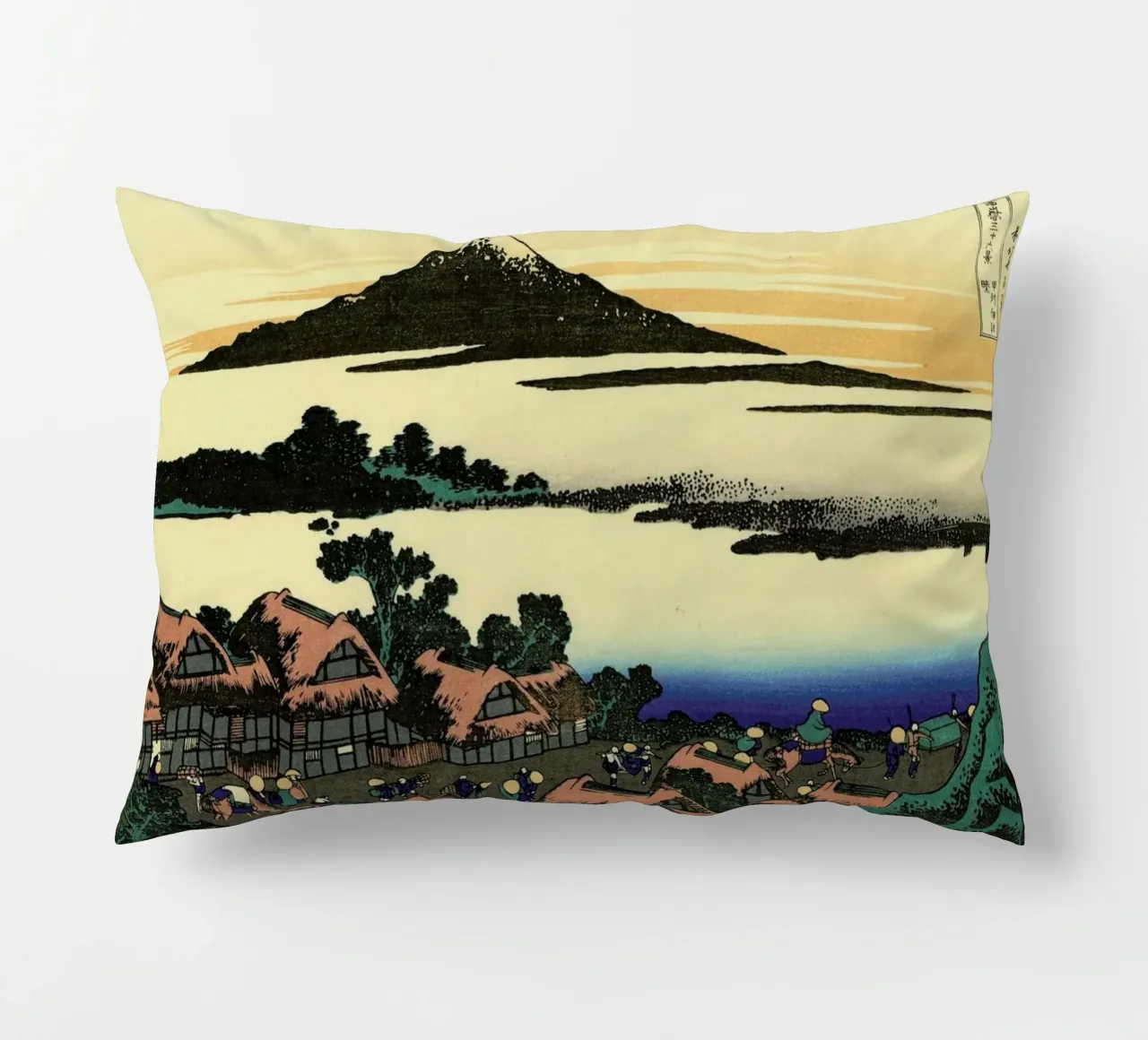 Hokusai - Dawn Near Isawa in Kai Province cuscino da ARTOTHEK