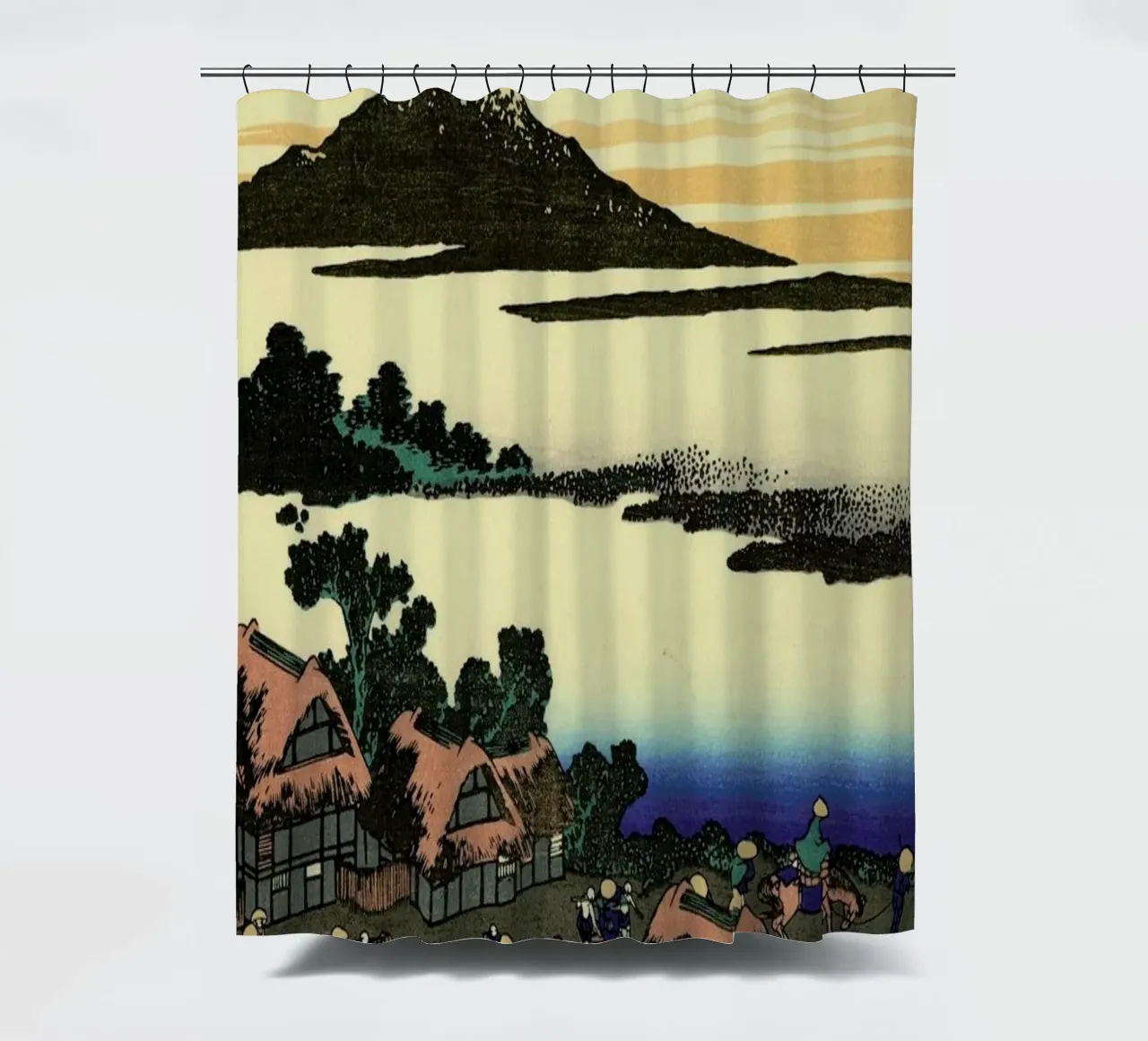 Hokusai - Dawn Near Isawa in Kai Province tenda da doccia da ARTOTHEK