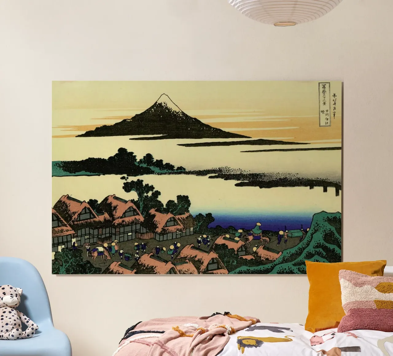 Hokusai - Dawn Near Isawa in Kai Province carta hahnemühle da ARTOTHEK