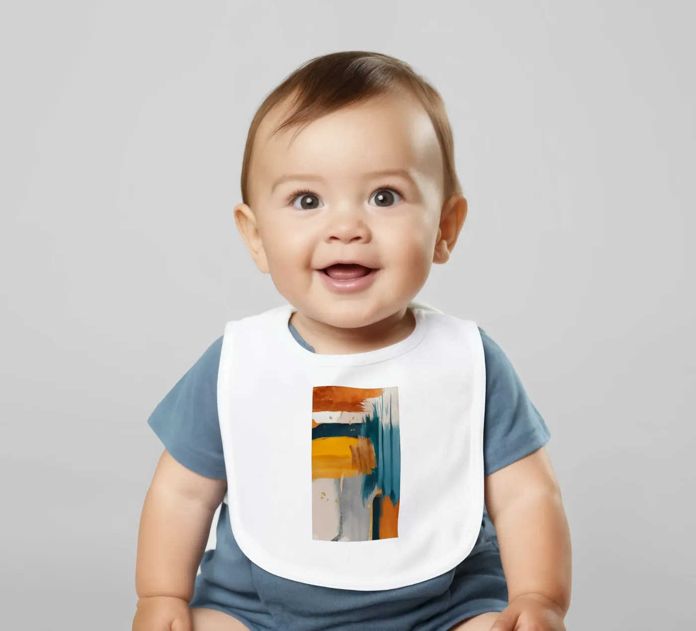 Split Stroke Vibrance baby bib by Monarch Arc