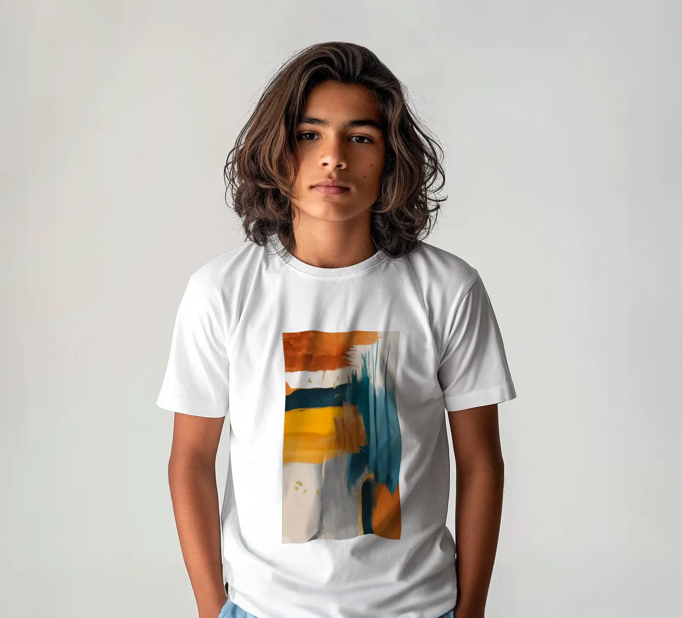 Split Stroke Vibrance Kinder T-Shirt von Monarch Arc