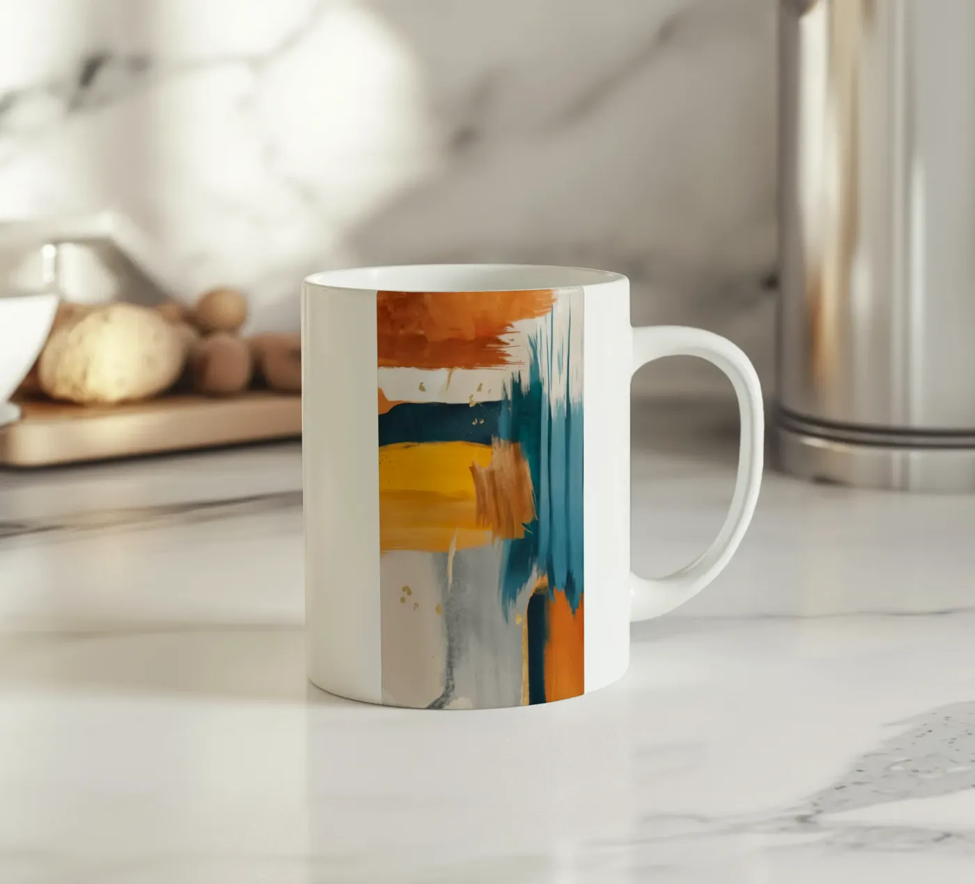 Split Stroke Vibrance ceramic mug by Monarch Arc