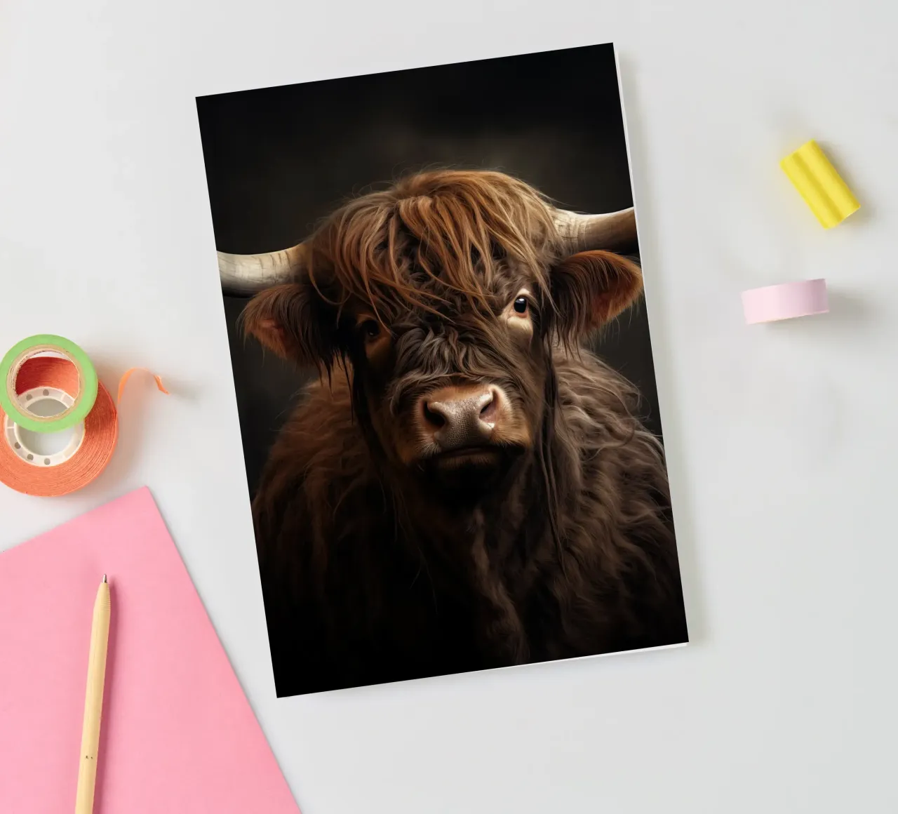 Scottish highlander notebook by Imagine