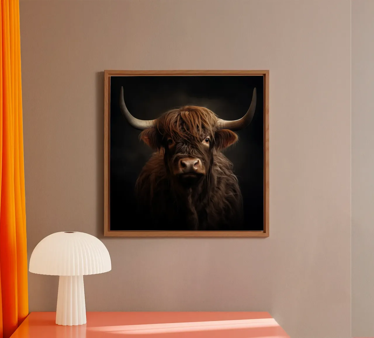 Scottish highlander alu-dibond by Imagine