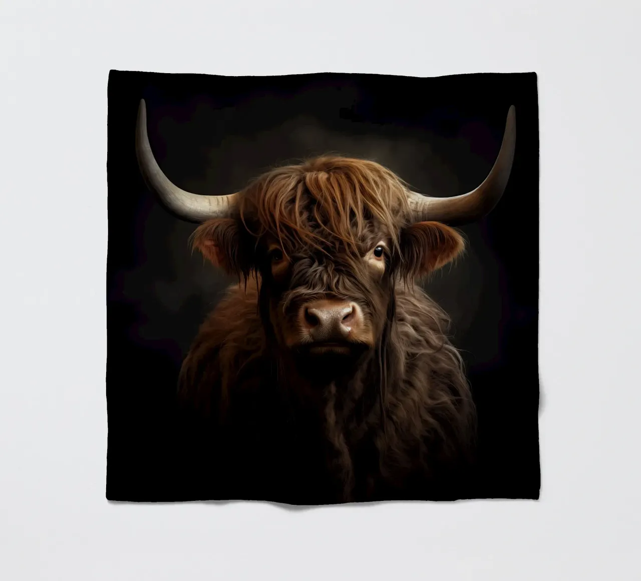 Scottish highlander fleece blanket by Imagine