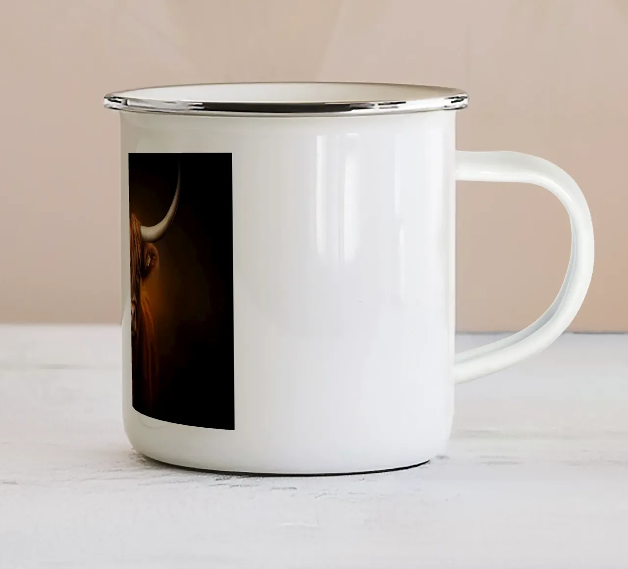 Highlander scozzese tazza in smalto da Imagine
