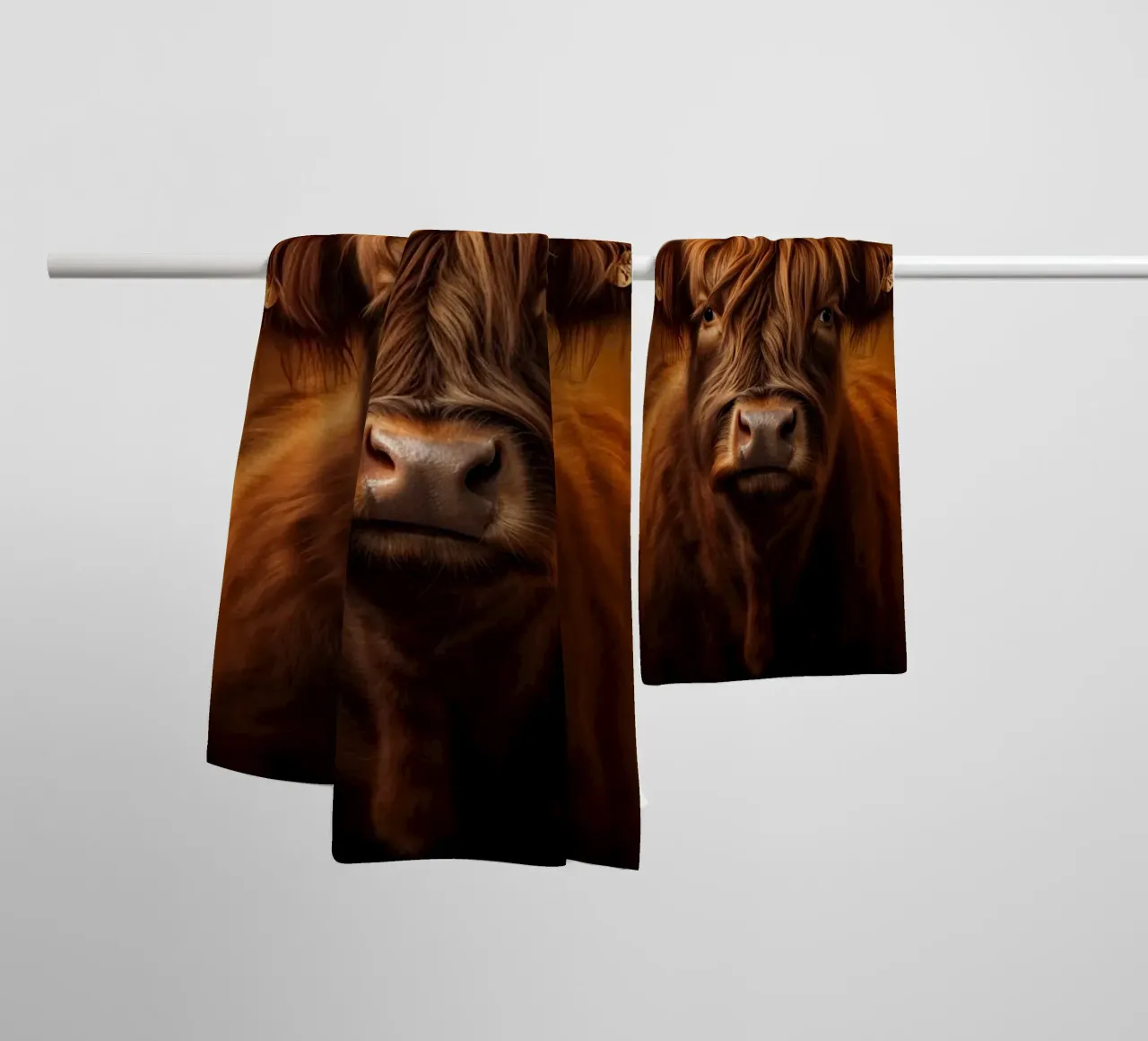 Highlander scozzese asciugamano da bagno da Imagine