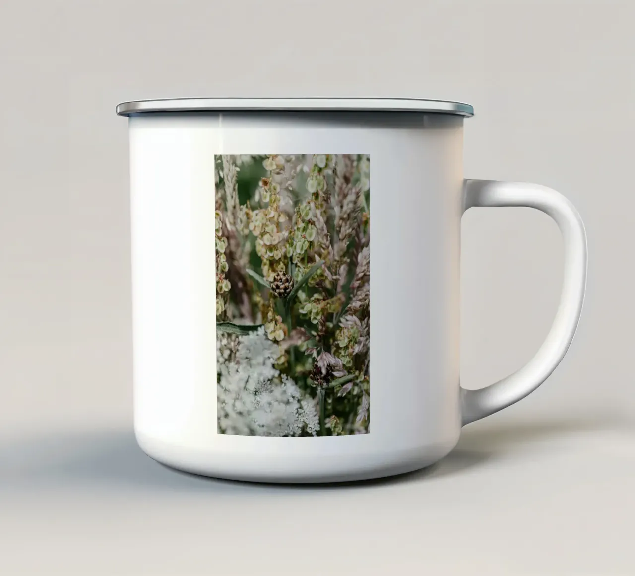 Giardino romantico in stile bohémien tazza in smalto da Carinaprint