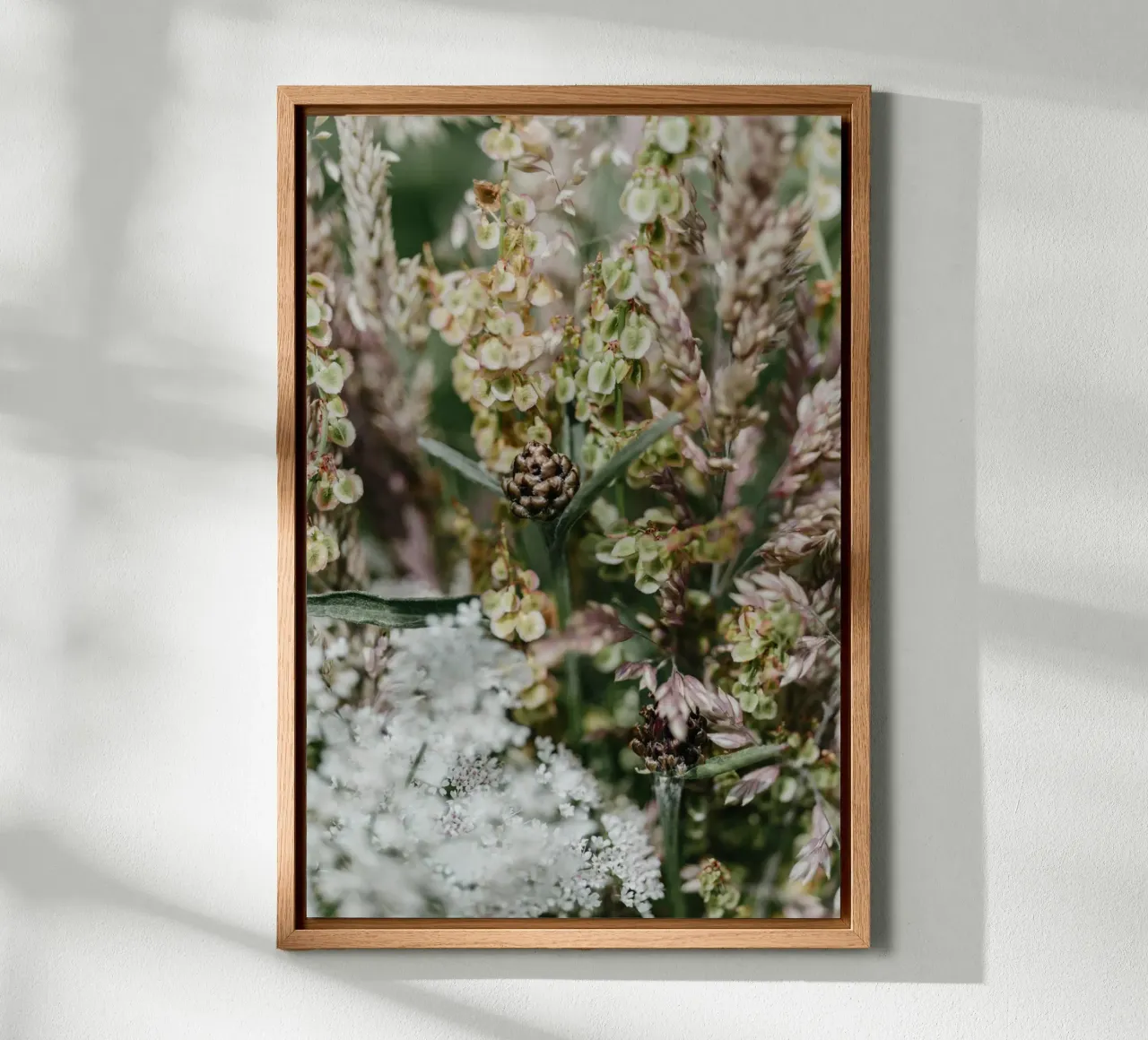Boho tuinromantiek canvas met Baklijst van Carinaprint