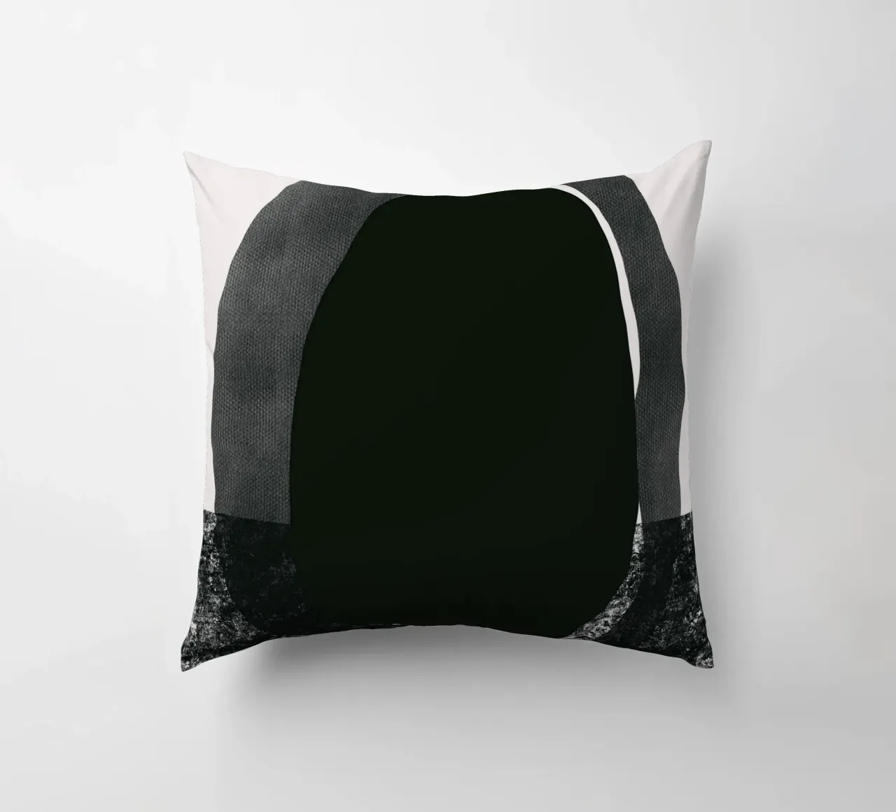 Composizione nera 02 cuscino da Little Dean