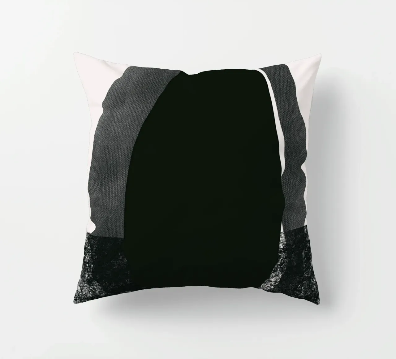 Composizione nera 02 cuscino da Little Dean