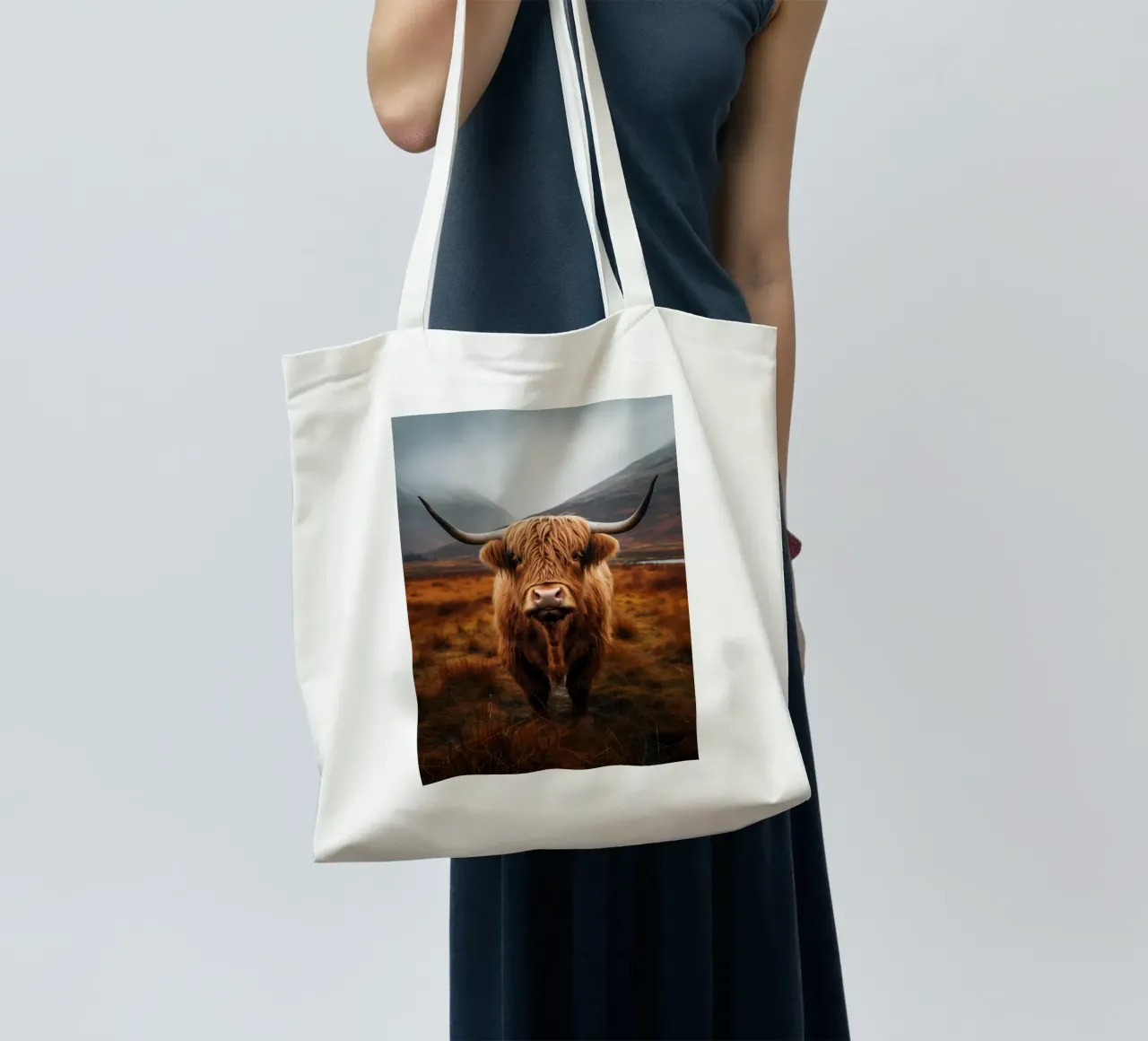 Scottish highlander tote bag by Imagine