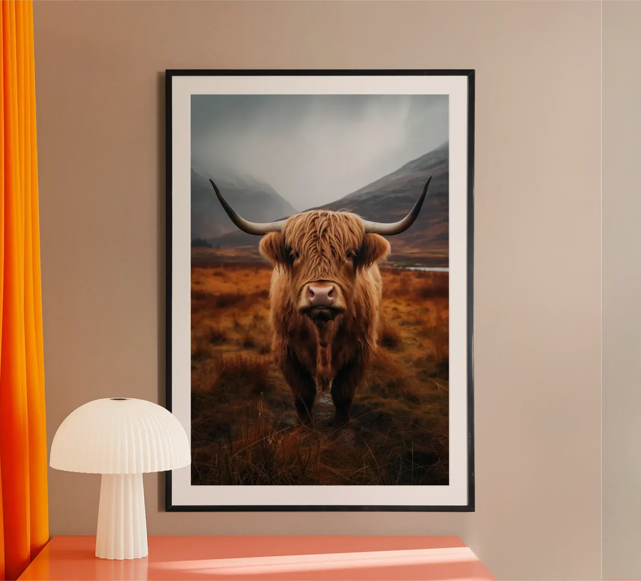 Scottish highlander hahnemühle by Imagine