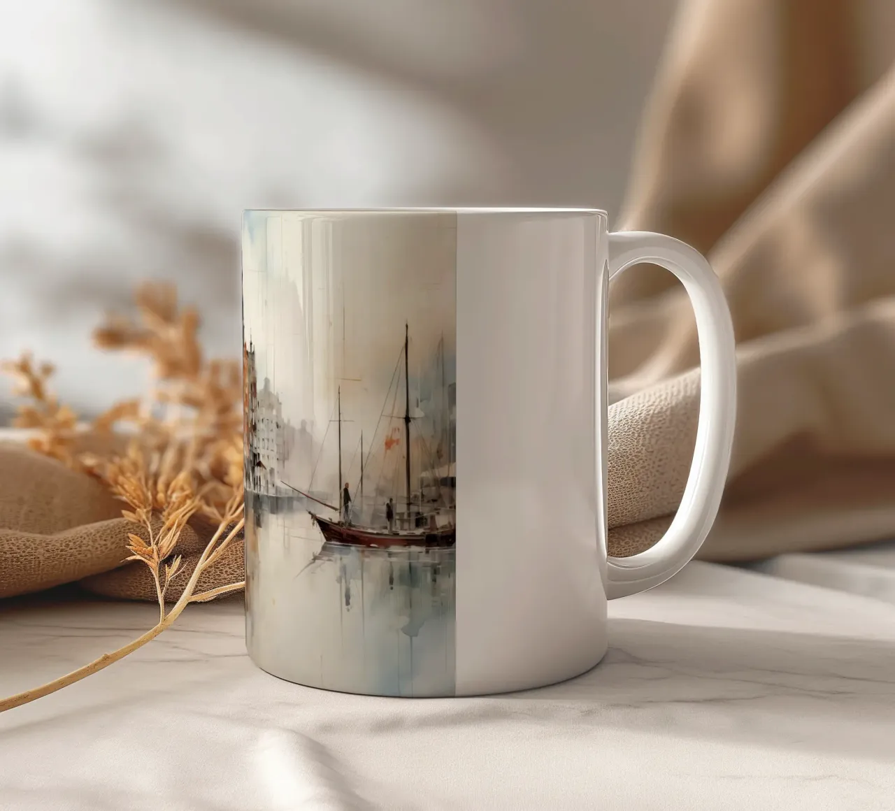 Proprietà sul canale tazza in ceramica da Imagine