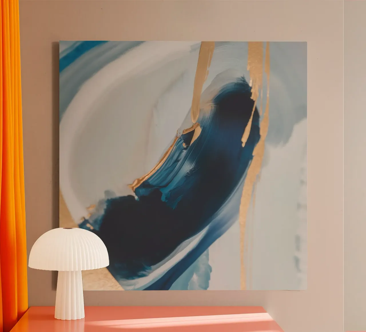 Ink Gold Current canvas by Monarch Arc