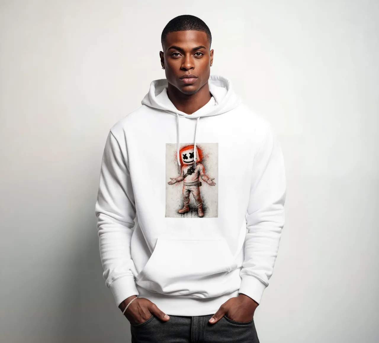Marshmallow Fortnite felpa con cappuccio da FreeArtStudio