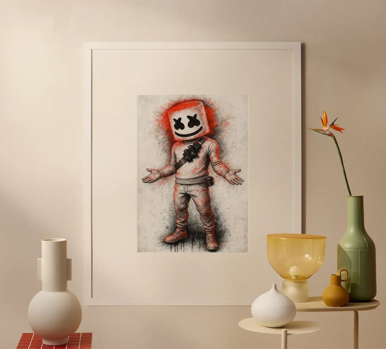 Marshmallow Fortnite poster da FreeArtStudio