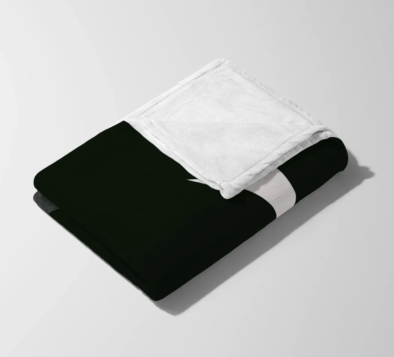 Black composition 03 fleece blanket by Little Dean