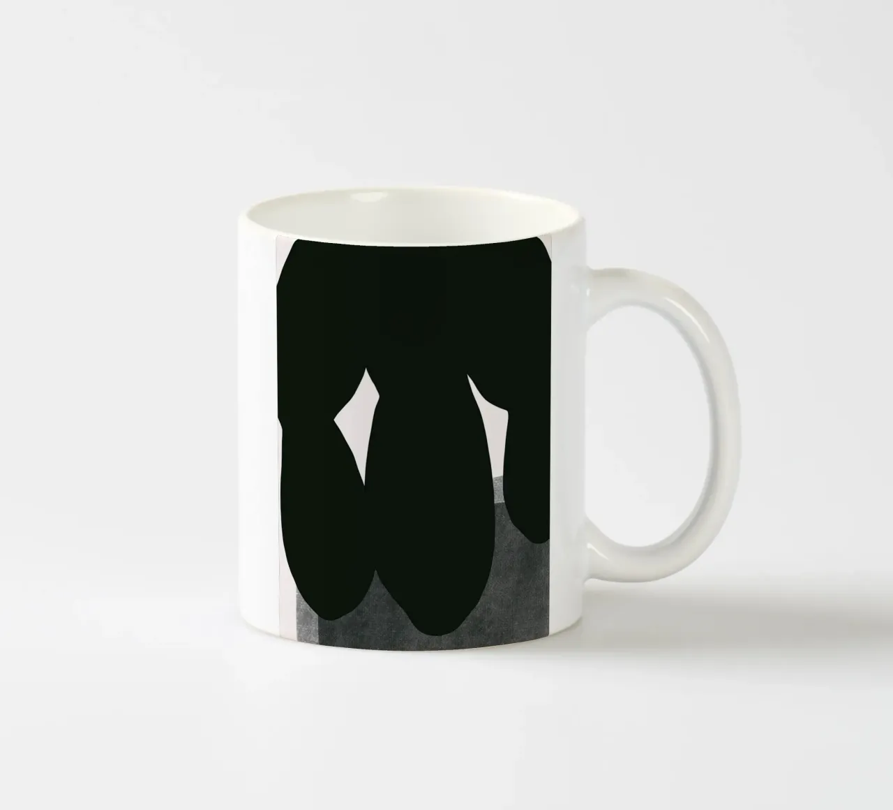 Composizione nera 03 tazza in ceramica da Little Dean