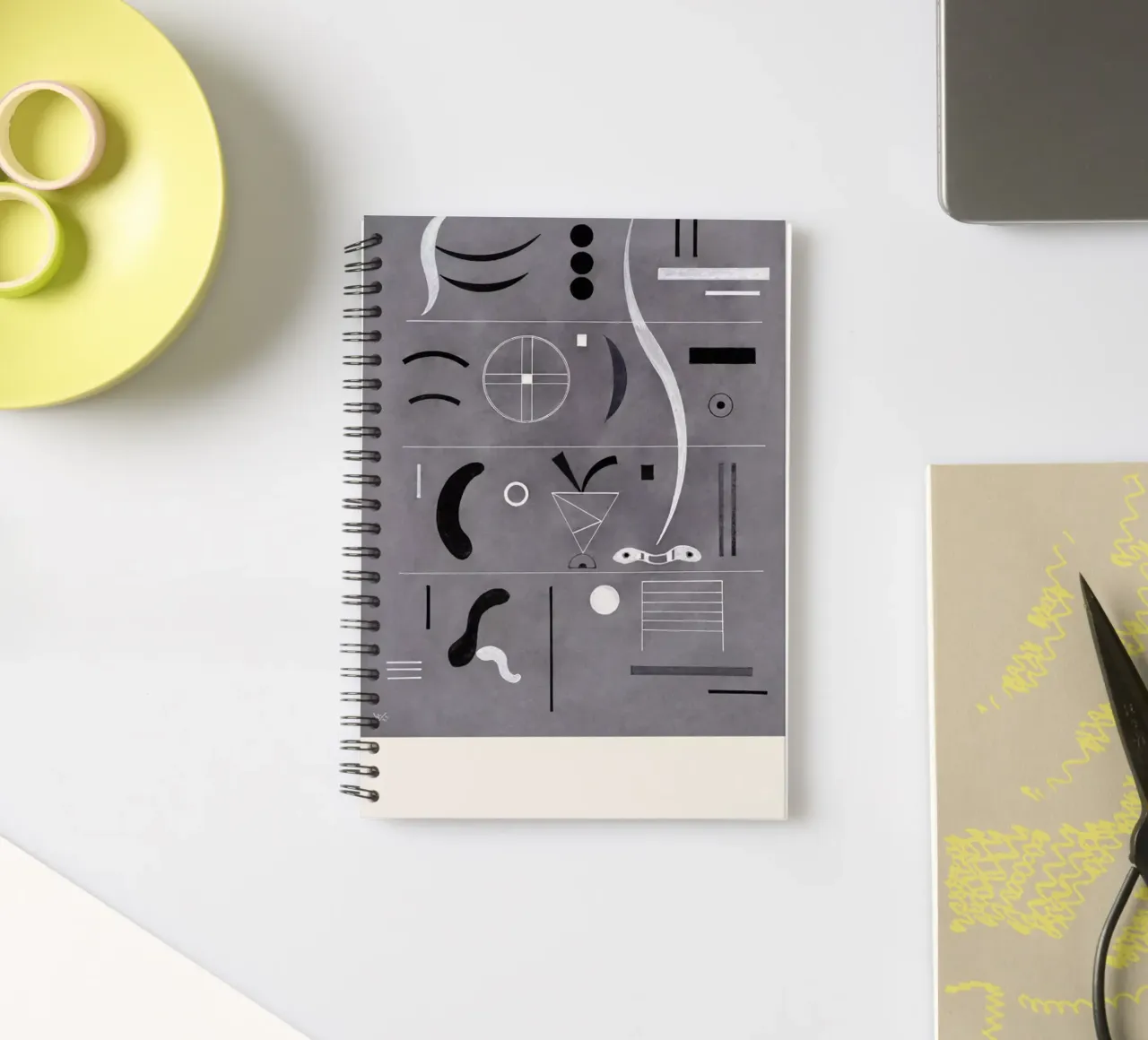 Kandinsky - Four Parts spiral notebook by Vintage by JUNIQE