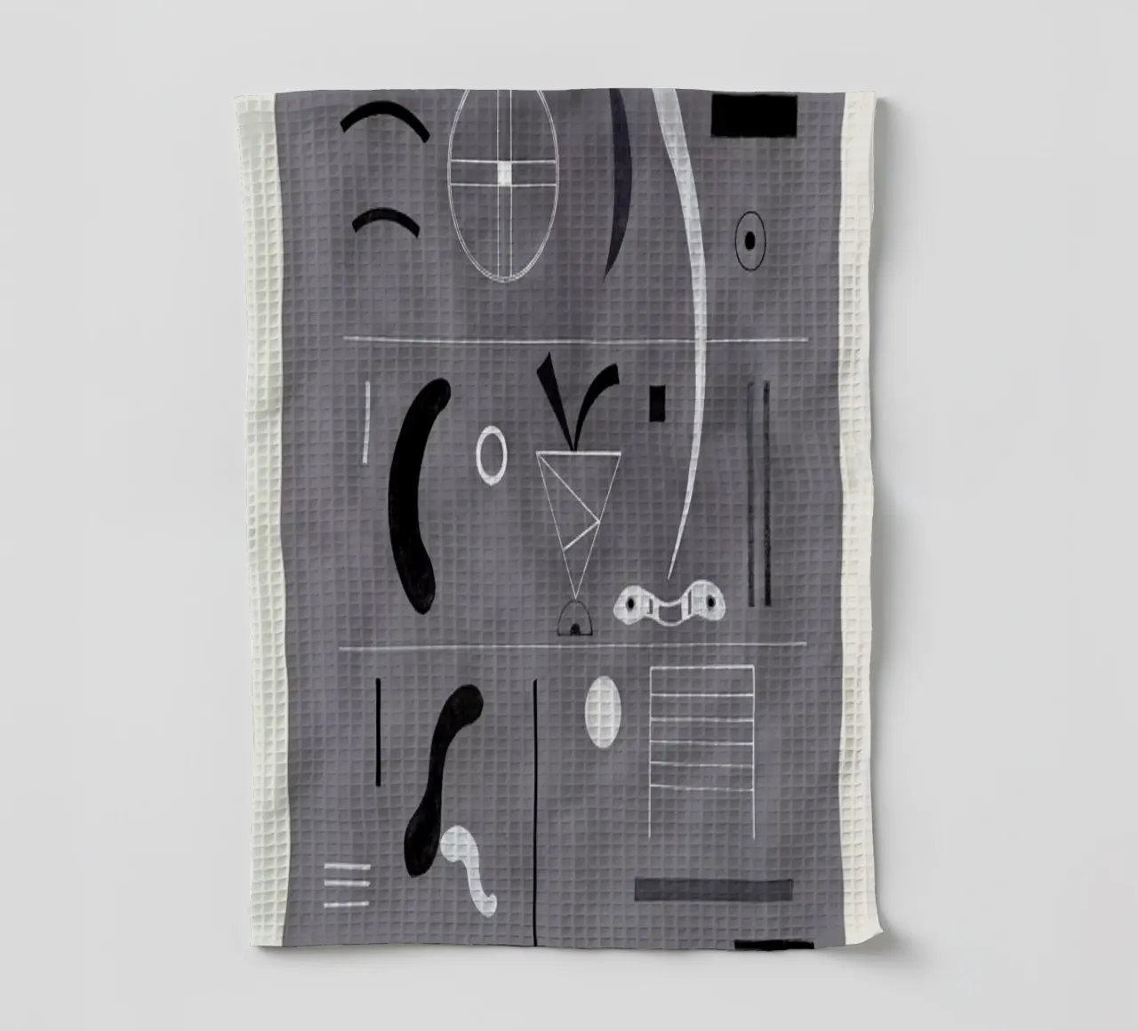 Kandinsky - Four Parts canovaccio da cucina da Vintage by JUNIQE