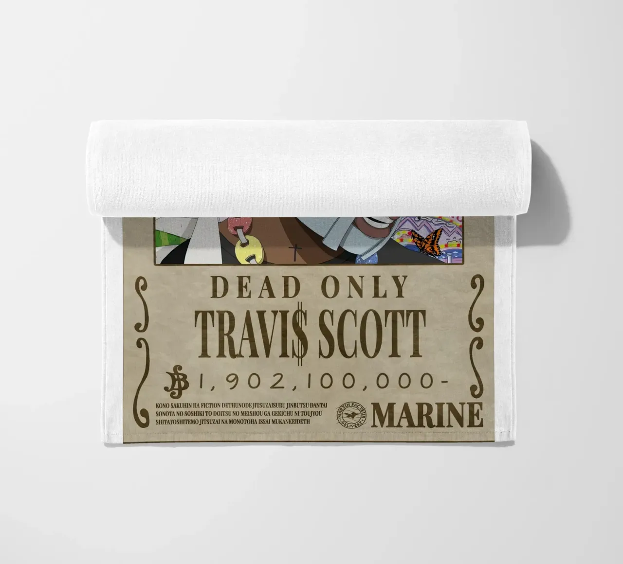 Wanted Travis Scott beach towel by Green