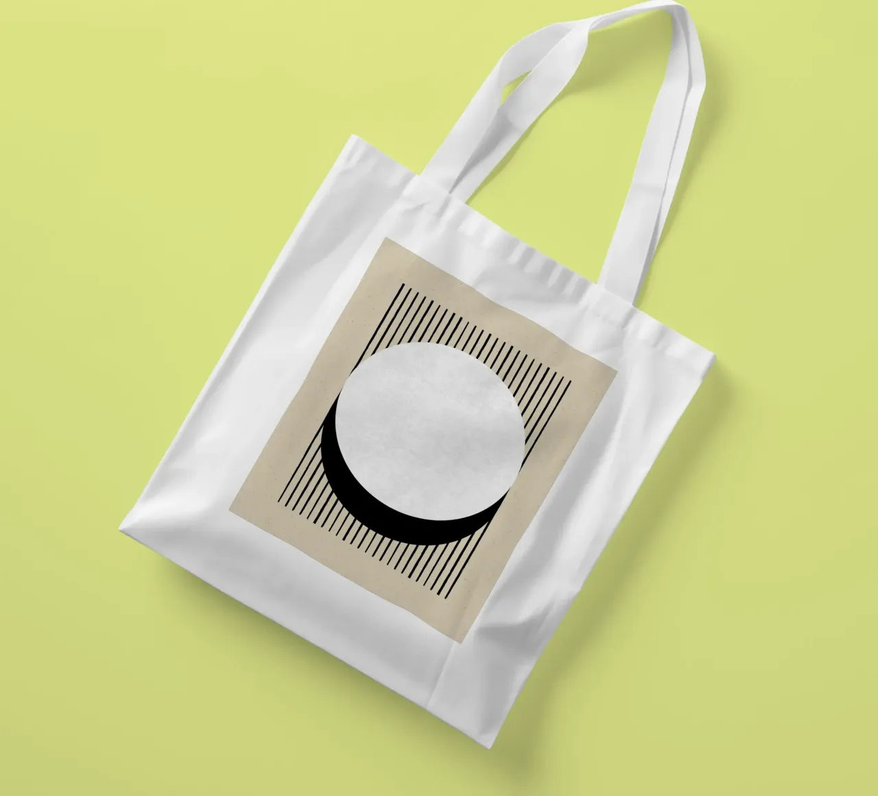 Cerchio a strisce bianche e nere borsa in juta da MoonlightPrint