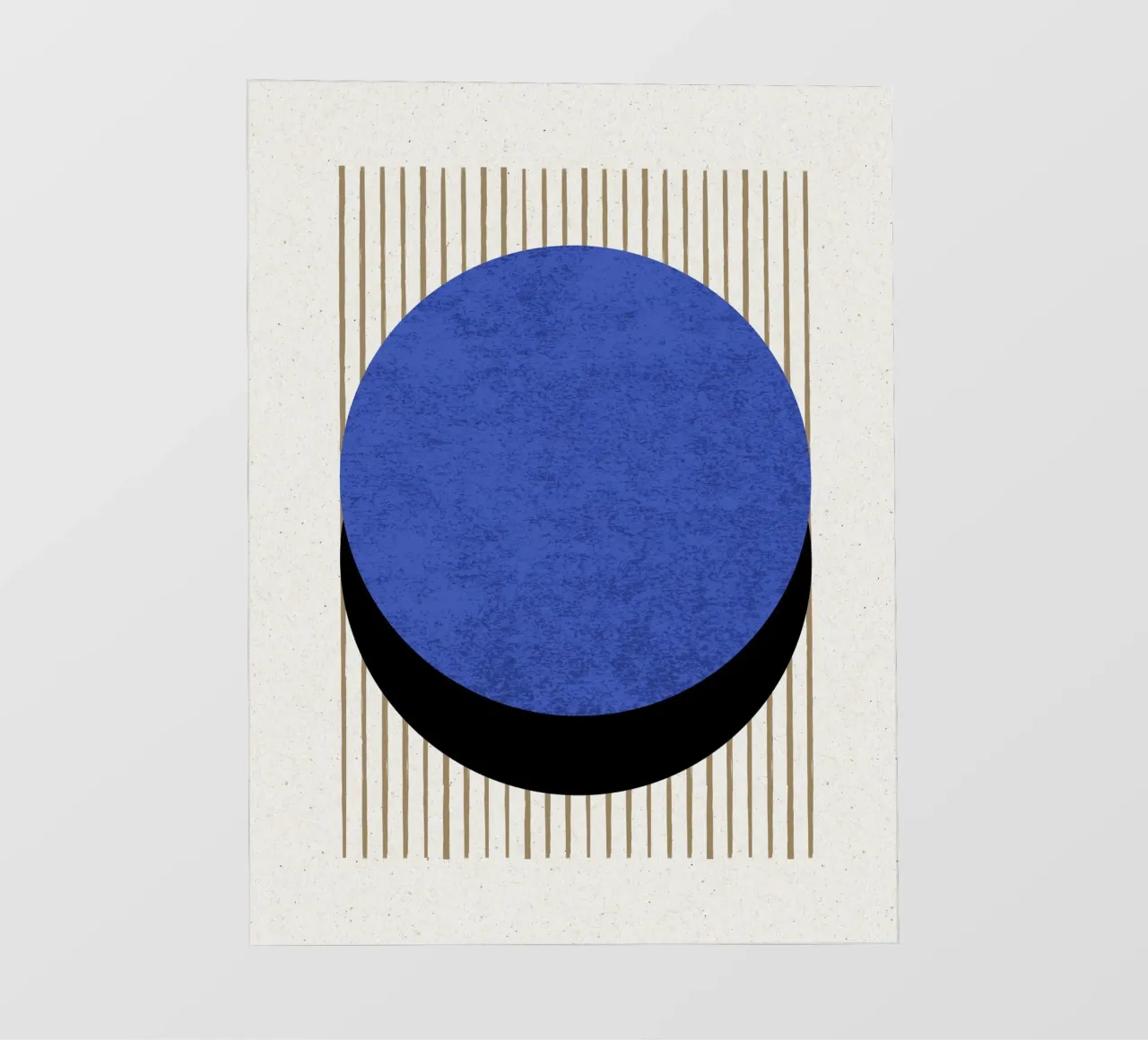 Cerchio a strisce blu navy telo in pvc da MoonlightPrint