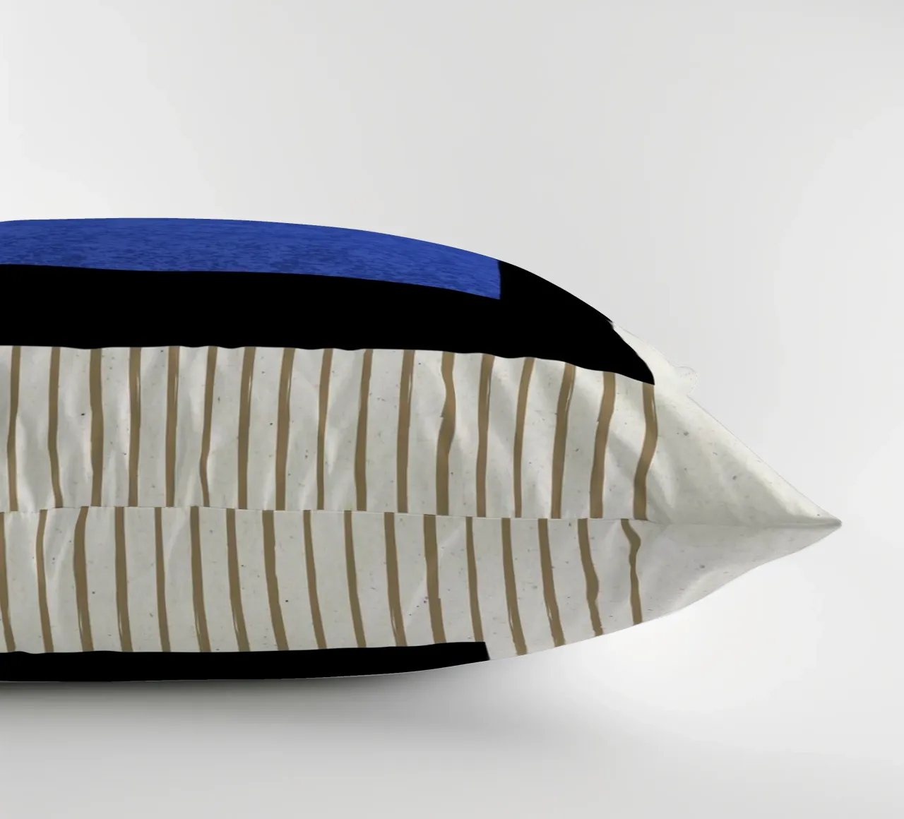 Quadrato a righe blu navy cuscino da MoonlightPrint