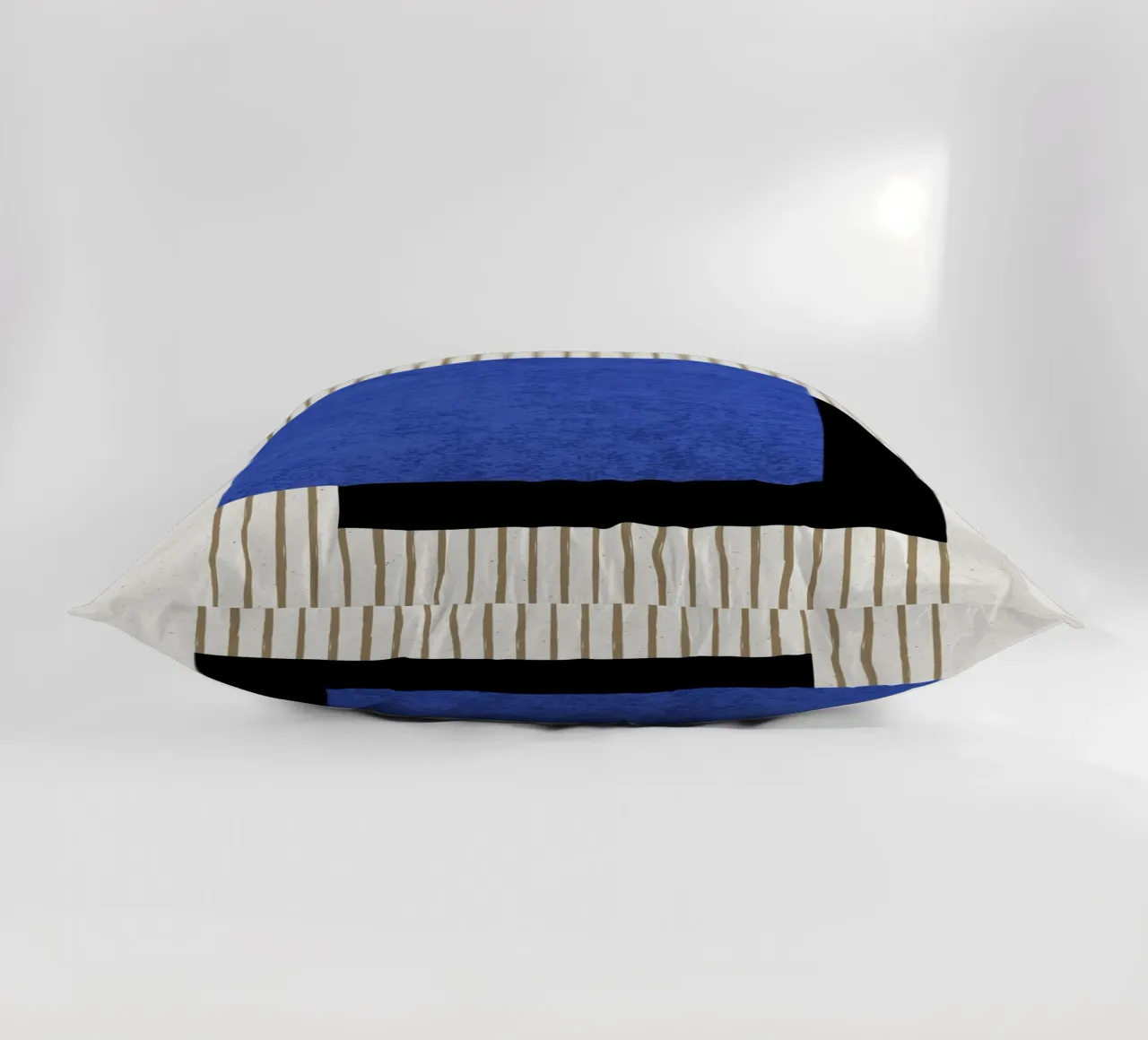 Quadrato a righe blu navy cuscino da MoonlightPrint