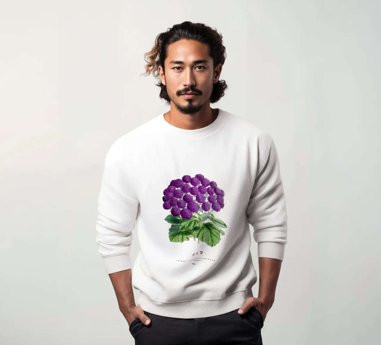 Un mazzo di fiori di dalia felpa da Vintagrafica