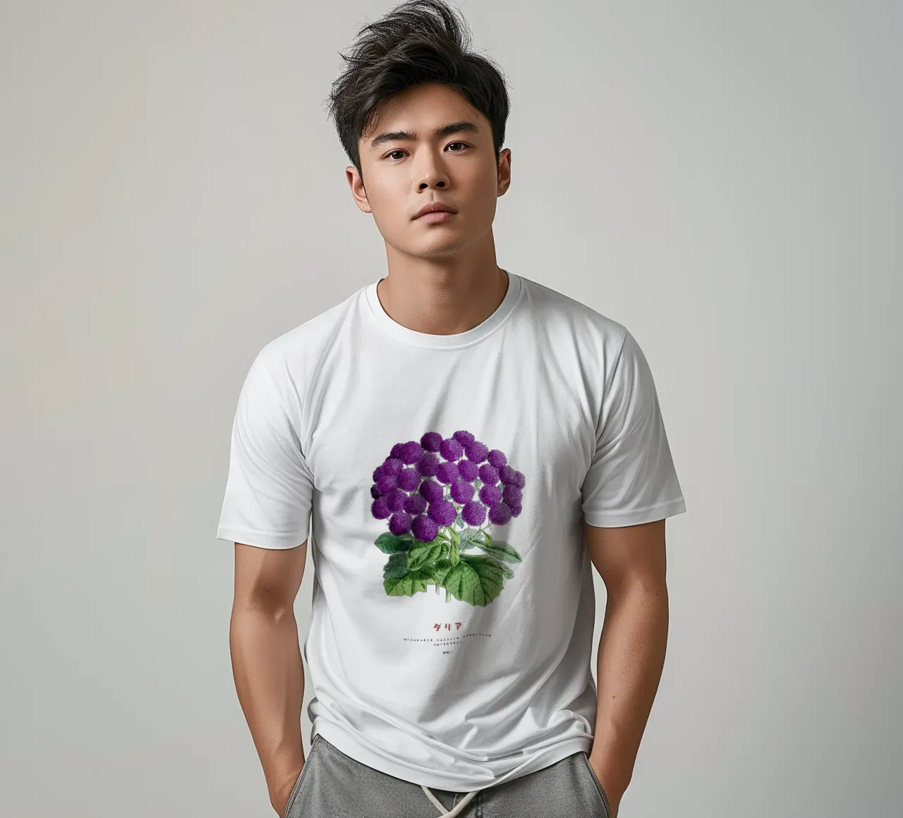Un mazzo di fiori di dalia t-shirt da Vintagrafica
