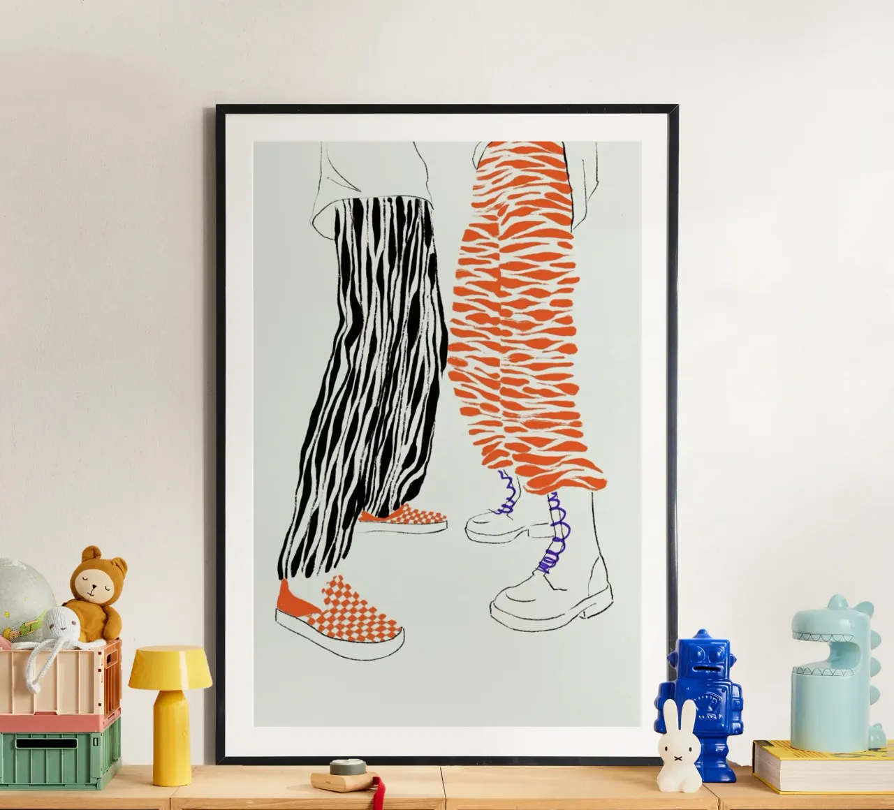 High-Tops poster con telaio in plastica da Graphite