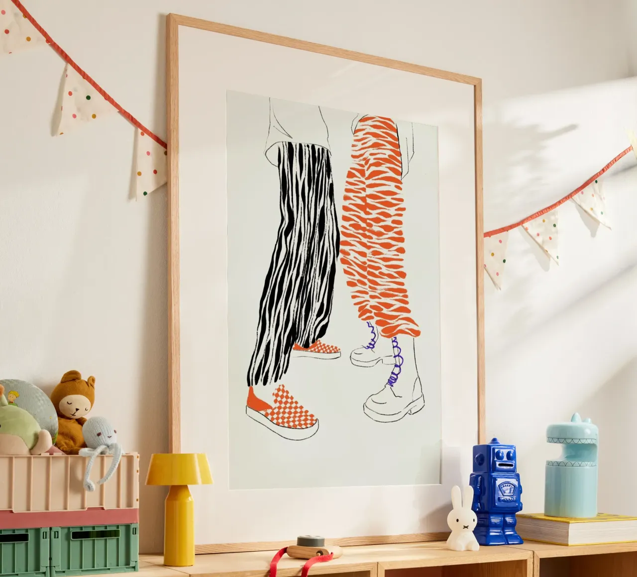 High-Tops poster con telaio in plastica da Graphite