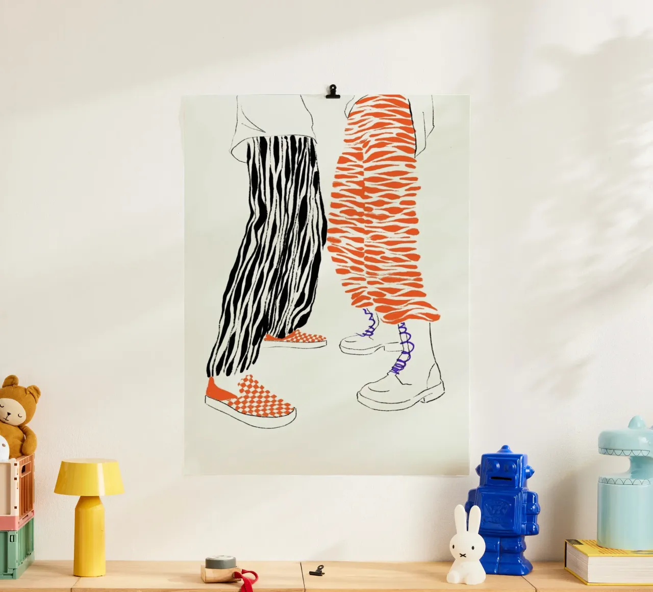 High-Tops poster con telaio in plastica da Graphite