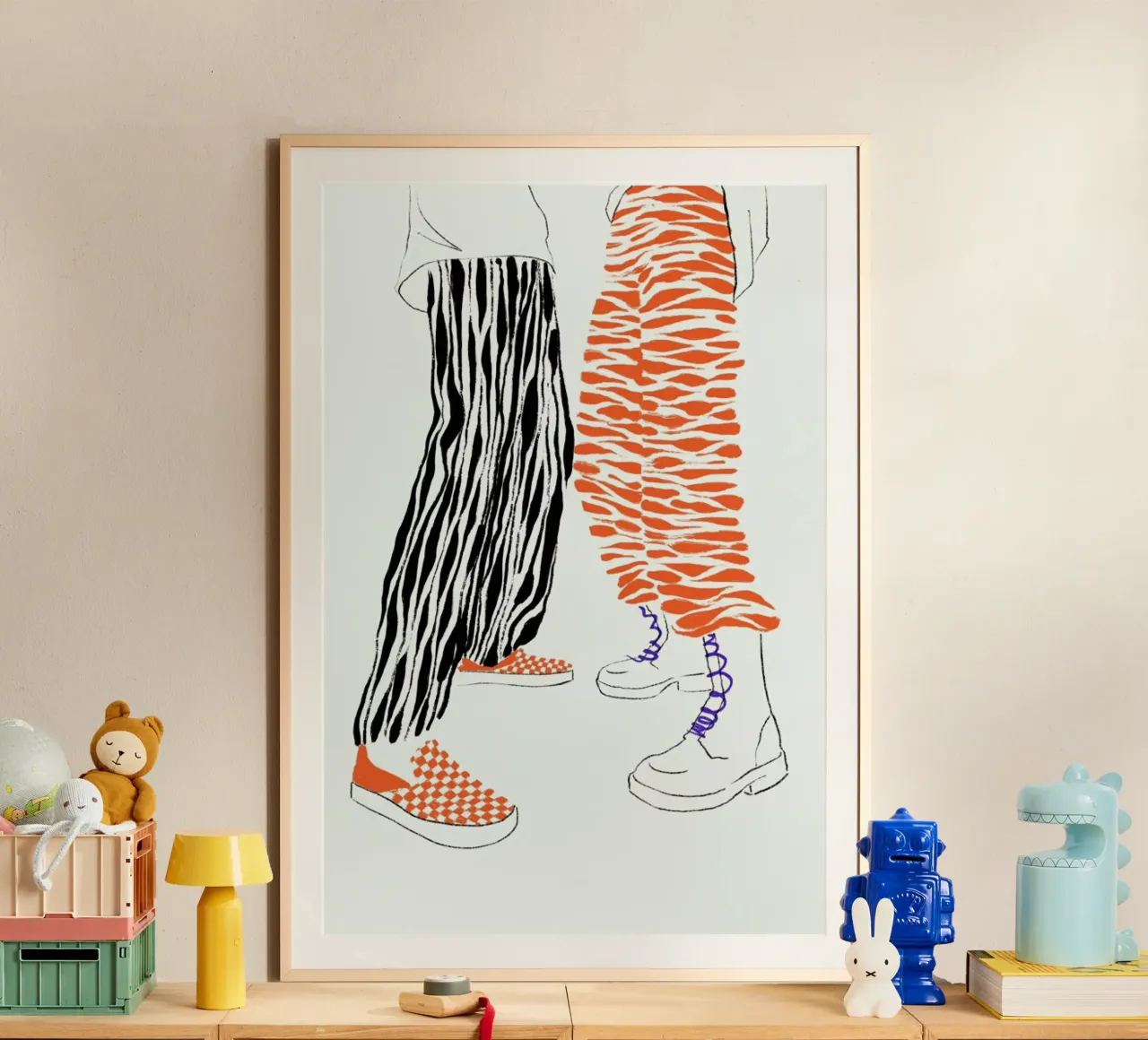 High-Tops poster con telaio in plastica da Graphite
