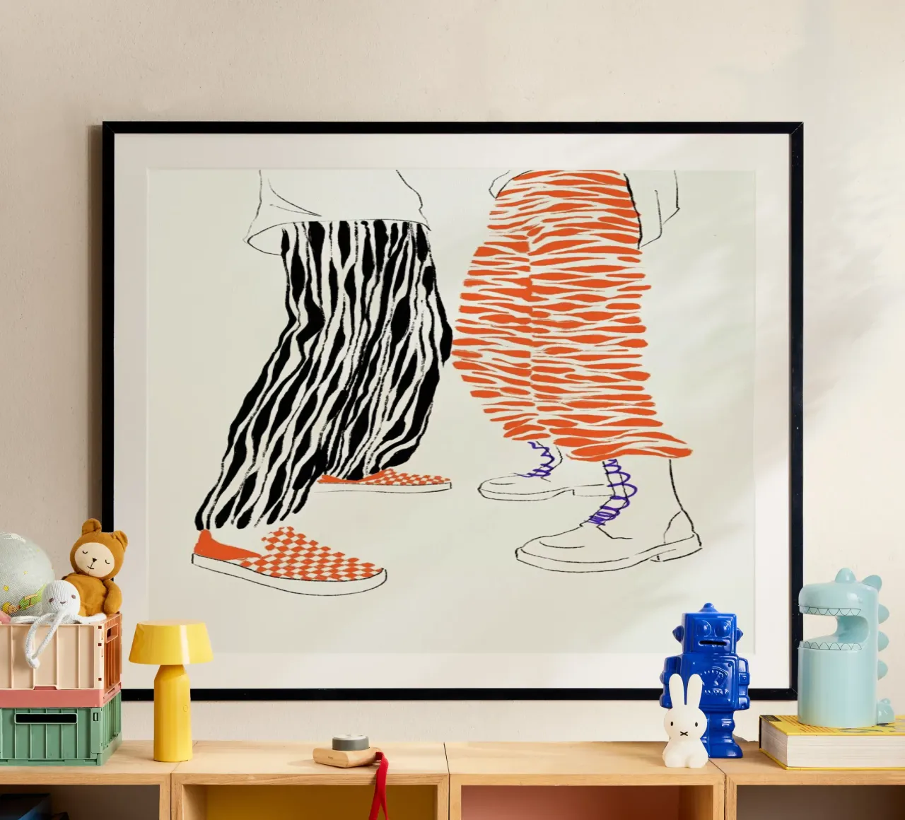 High-Tops poster con telaio in plastica da Graphite